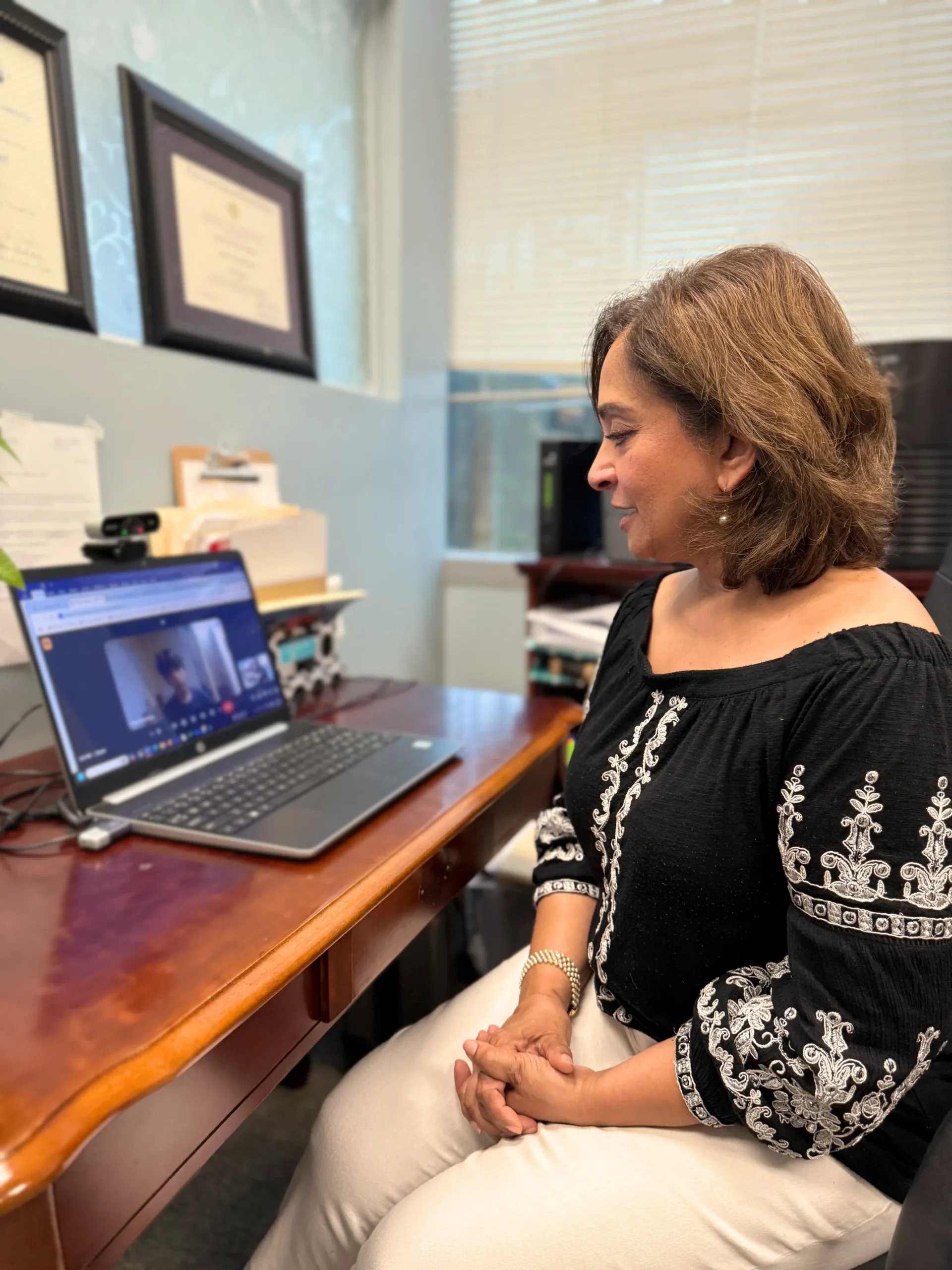 Rebecca Thomas Speech Therapy online student