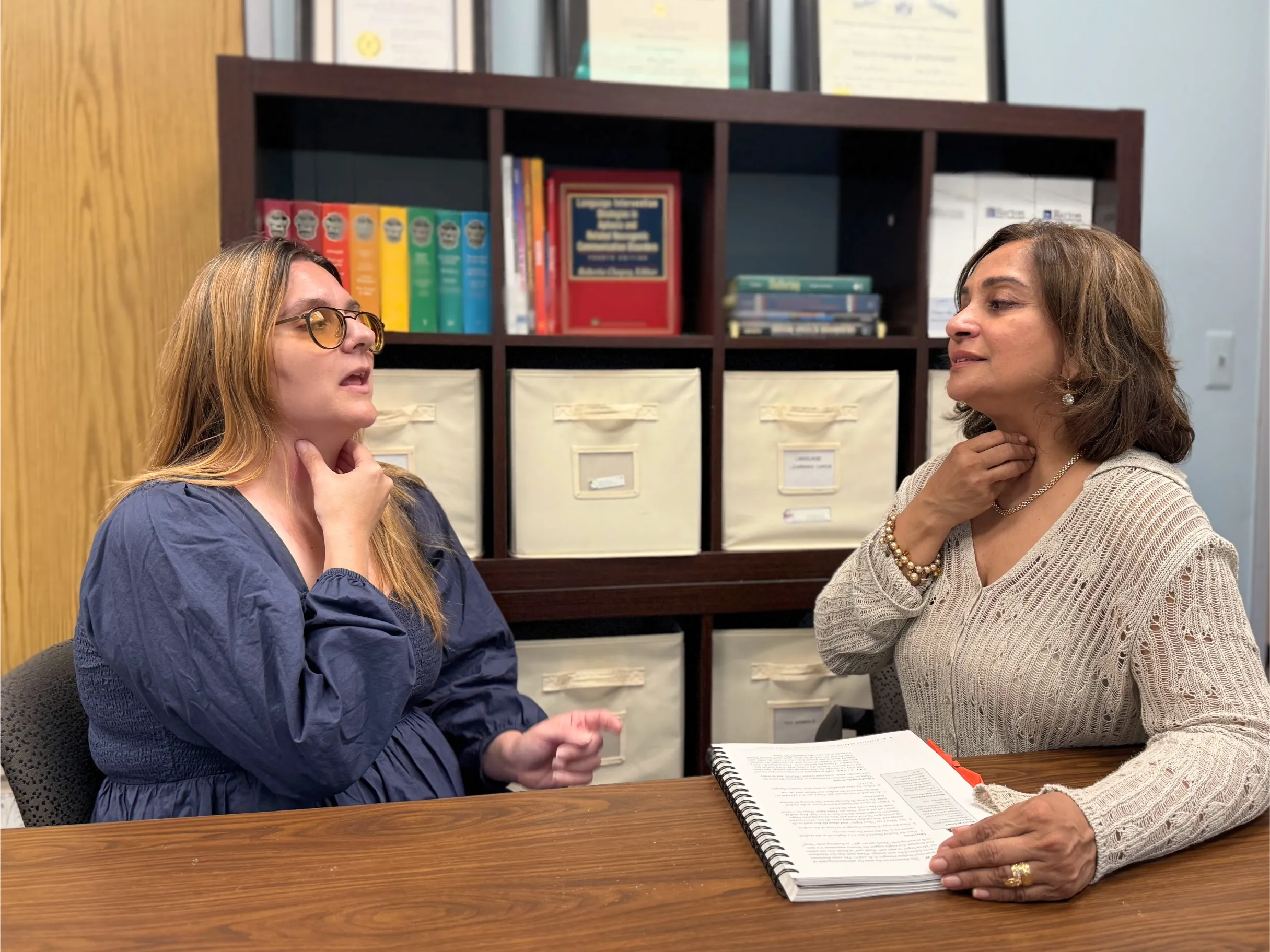 Rebecca Thomas speech modification with adult